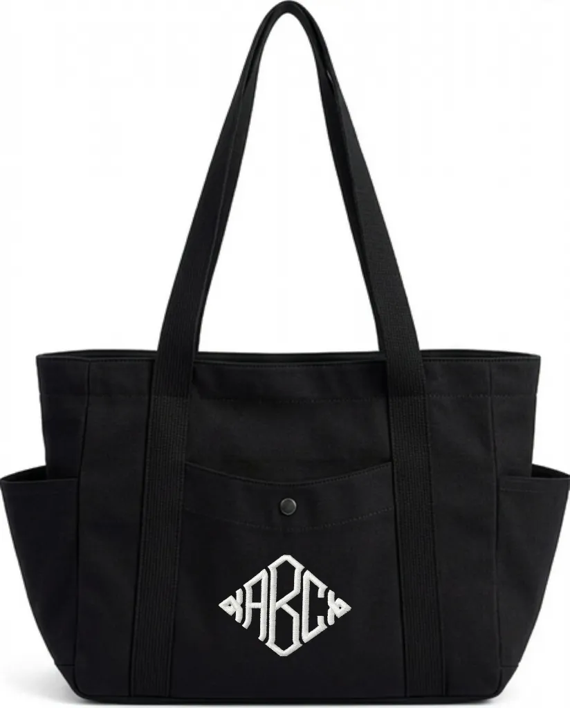Empty Bag - Front - Black - Diamond Mono 1.webp