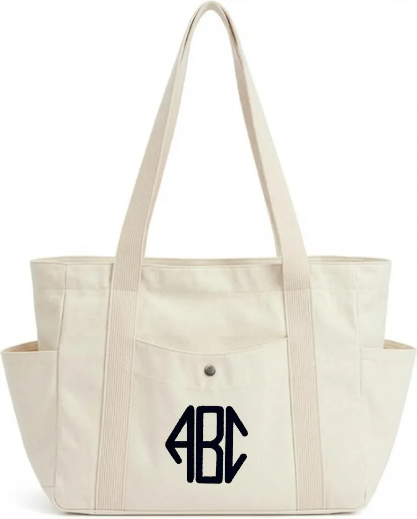 Empty Bag - Front - Natural - Hex Mono 1.webp