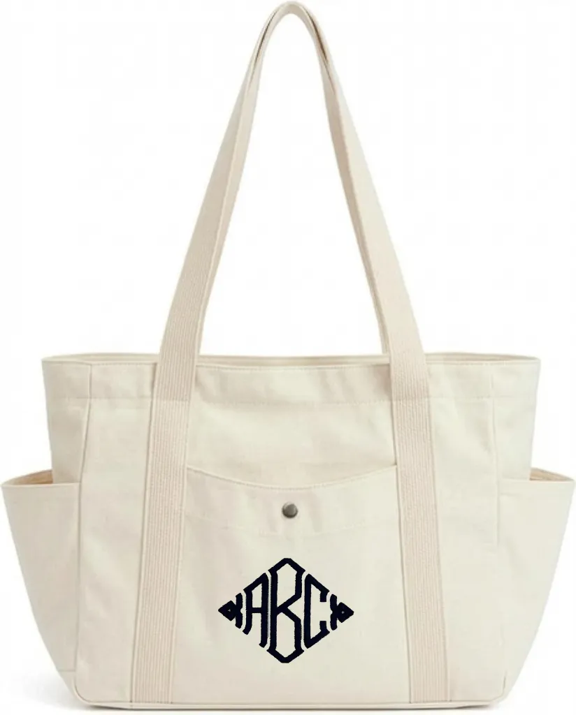 Empty Bag - Front - Natural - Diamond Mono 1.webp