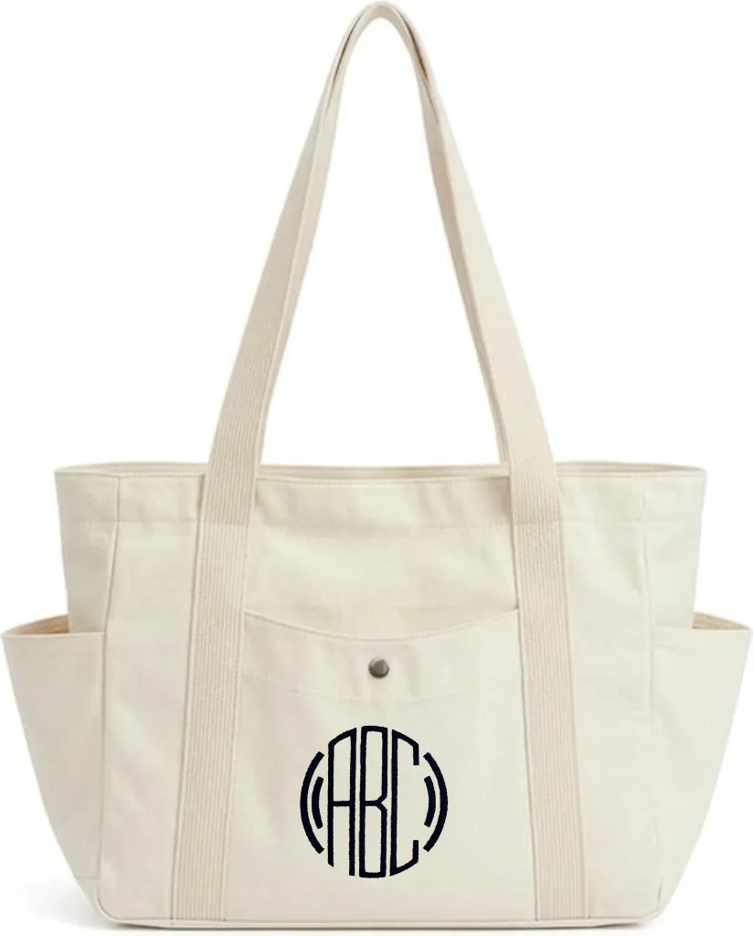 Empty Bag - Front - Natural - Circle Bracket Mono 1.webp